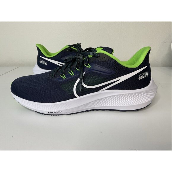 Nike Men's Air Zoom 39 Pegasus Running Seattle Seahawks Size‎ 10 NEW Football - Picture 1 of 8